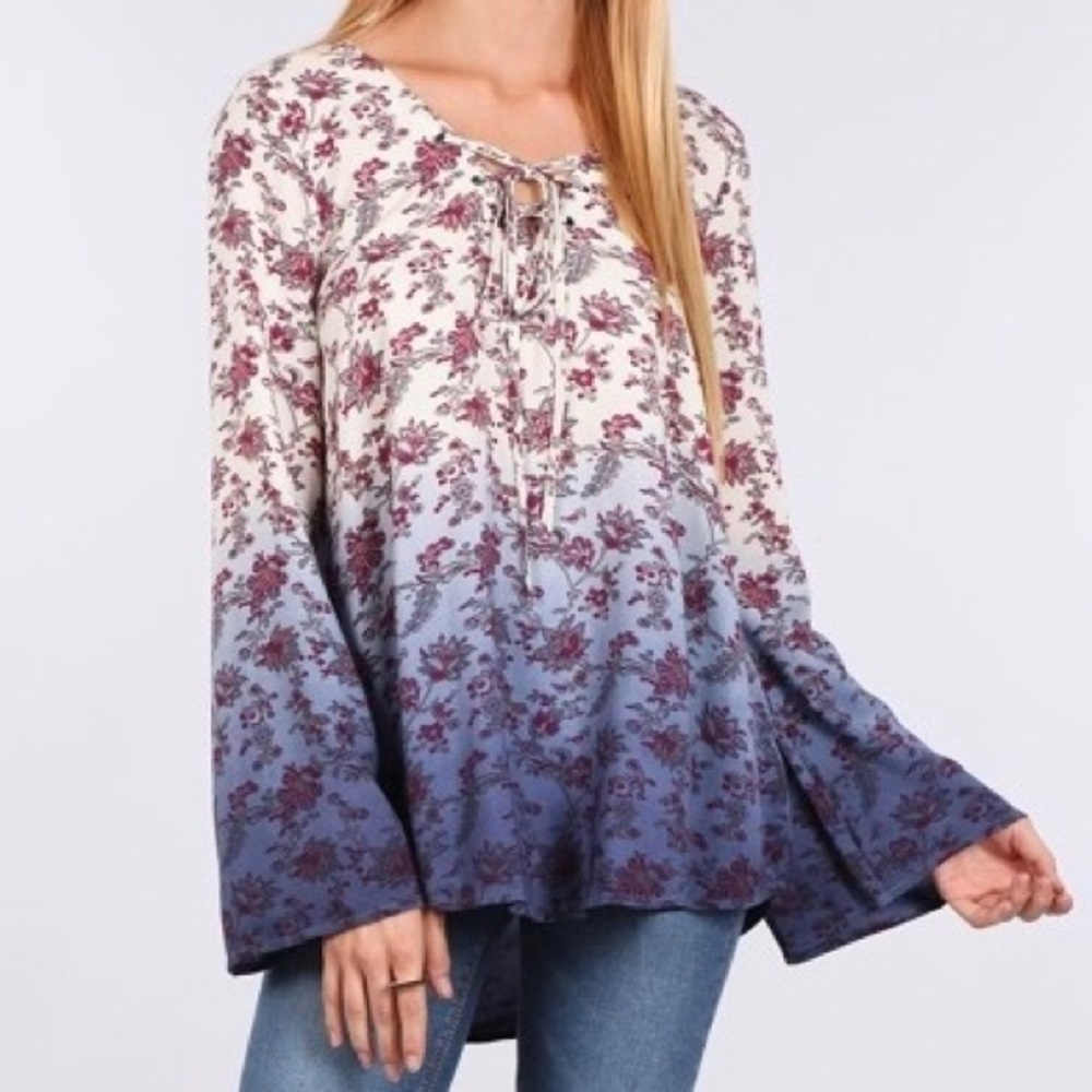 Blu Pepper ombré top